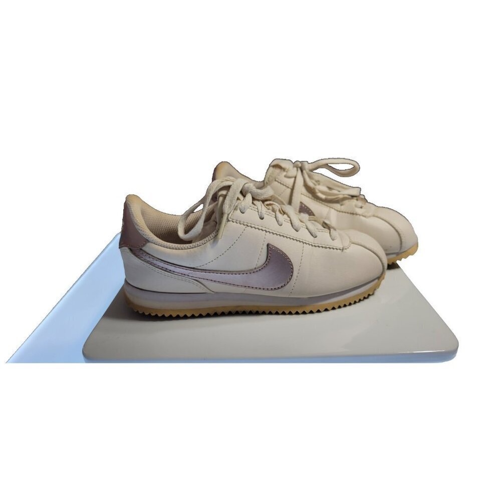 Nike Cortez 72 Youth Size 4Y Beige Pink Classic Retro Running Sneakers